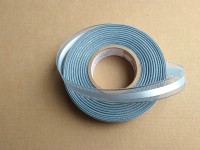 Stuha atlasov s monofilem 15 mm - modr svtl se stbrem 030401(2)