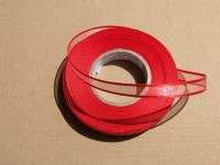 Stuha monofil. s atlasem a vlascem 10 mm - erven 030645