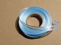 Stuha monofil. s atlasem a vlascem 10 mm - modr svtl 030401